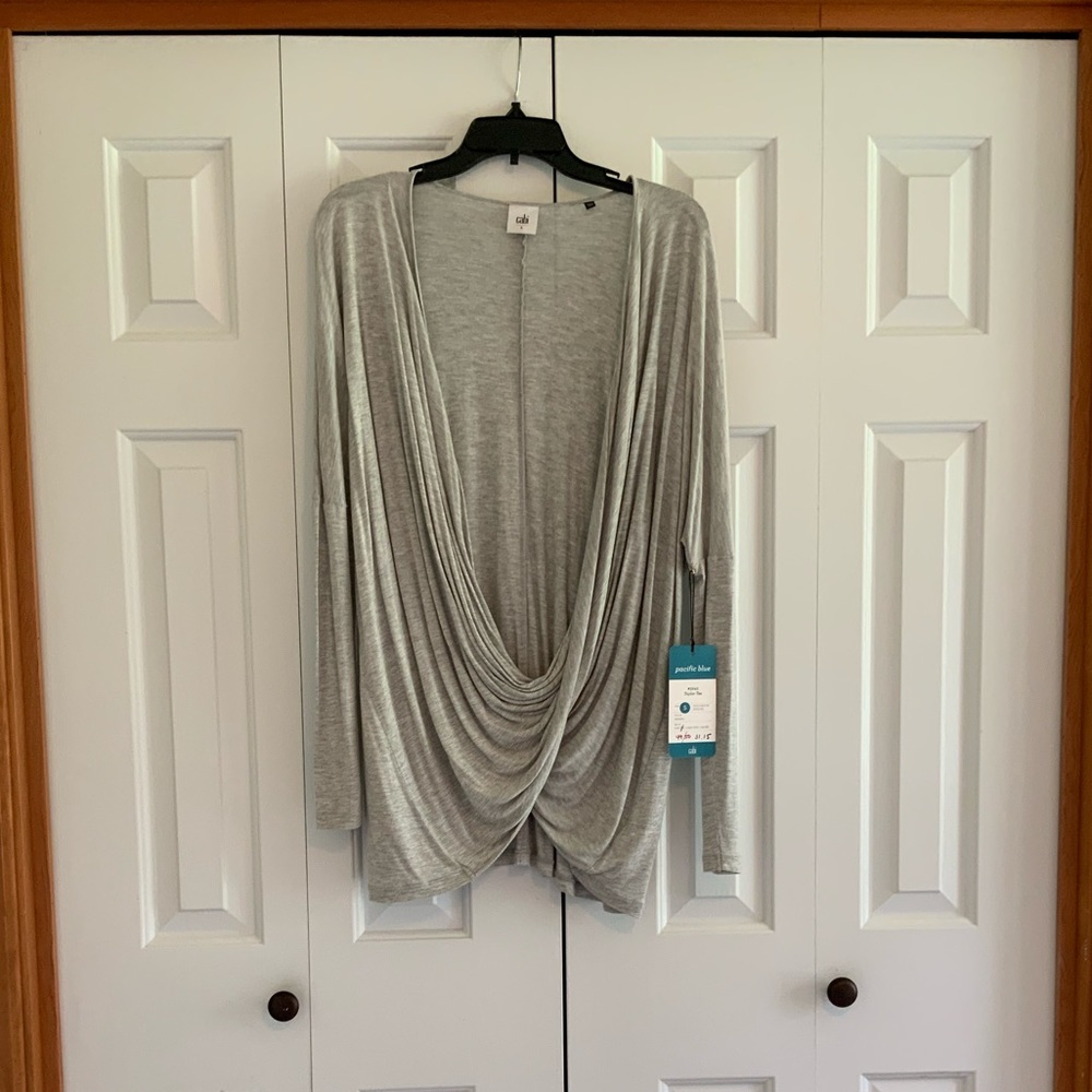 Cabi Style 3245 Taylor Tee Twist Drape Cross Front Top
